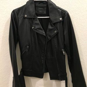 Elodie Faux Leather Moto Jacket